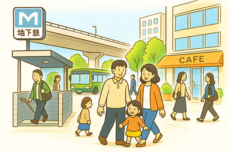 駅ができた枝川のイメージ